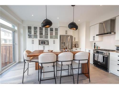 128 Fairey Crescent, Mount Hope, ON - Indoor Photo Showing Kitchen With Stainless Steel Kitchen With Upgraded Kitchen