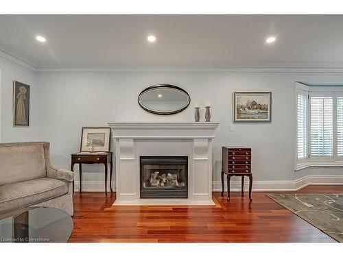 2428 Lakeshore Road, Burlington, ON - Indoor Photo Showing Living Room With Fireplace