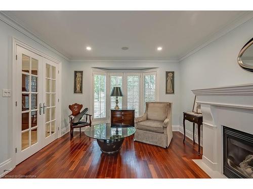 2428 Lakeshore Road, Burlington, ON - Indoor Photo Showing Living Room With Fireplace