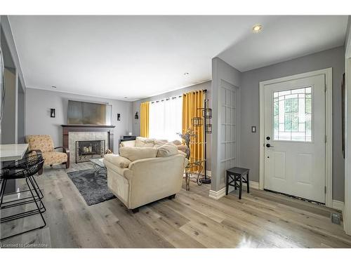 21 Hillgarden Road, St. Catharines, ON - Indoor Photo Showing Living Room With Fireplace