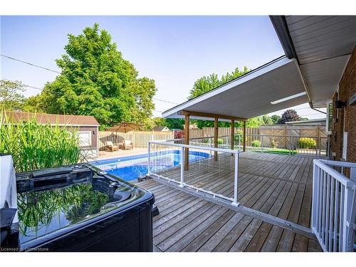 21 Hillgarden Road, St. Catharines, ON - Outdoor With In Ground Pool With Deck Patio Veranda With Exterior