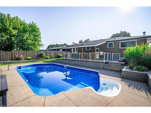 21 Hillgarden Road, St. Catharines, ON - Outdoor With In Ground Pool With Deck Patio Veranda With Backyard