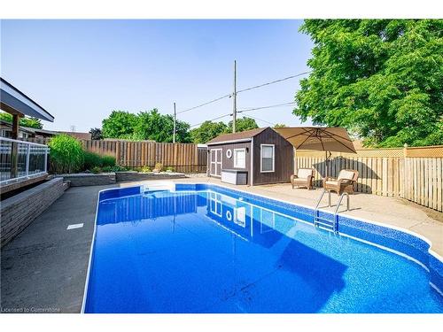 21 Hillgarden Road, St. Catharines, ON - Outdoor With In Ground Pool With Deck Patio Veranda With Backyard