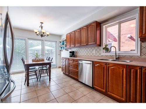 5740 Stibbard Road, Mississauga, ON - Indoor Photo Showing Kitchen With Double Sink