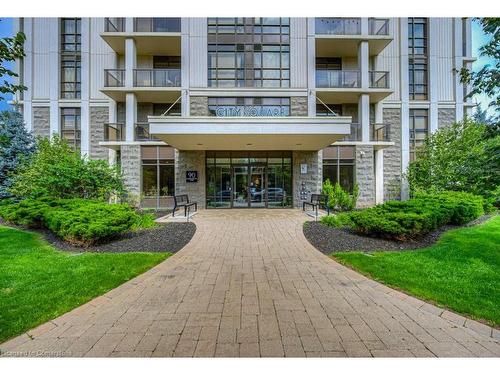 404-90 Charlton Avenue W, Hamilton, ON - Outdoor With Balcony With Facade