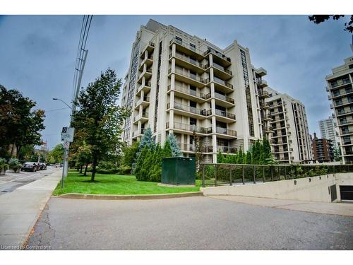 404-90 Charlton Avenue W, Hamilton, ON - Outdoor With Balcony With Facade