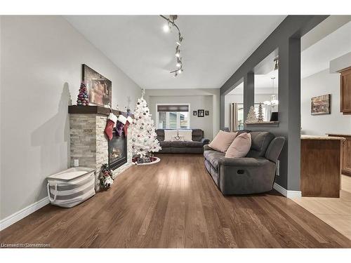 35 Willowbanks Terrace, Hamilton, ON - Indoor Photo Showing Living Room With Fireplace