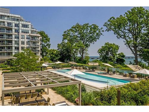 808-3500 Lakeshore Road W, Oakville, ON - Outdoor With In Ground Pool