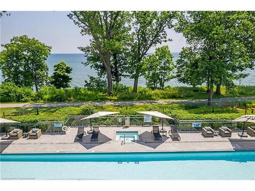 808-3500 Lakeshore Road W, Oakville, ON - Outdoor With In Ground Pool