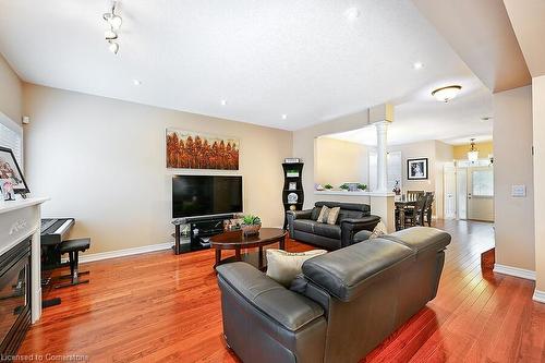 12 Edgehill Drive, Hamilton, ON - Indoor Photo Showing Living Room With Fireplace