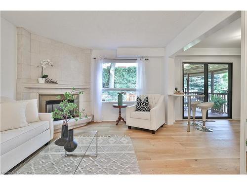 44 Killarney Court, Brampton, ON - Indoor Photo Showing Living Room With Fireplace