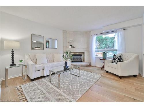 44 Killarney Court, Brampton, ON - Indoor Photo Showing Living Room With Fireplace