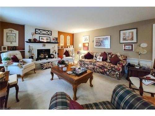 2034 Faversham Avenue, Burlington, ON - Indoor Photo Showing Living Room With Fireplace