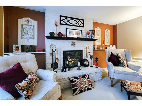 2034 Faversham Avenue, Burlington, ON - Indoor Photo Showing Living Room With Fireplace