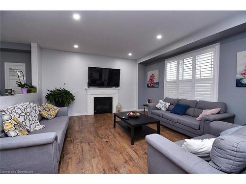 79 Aquasanta Crescent, Hamilton, ON - Indoor Photo Showing Living Room With Fireplace