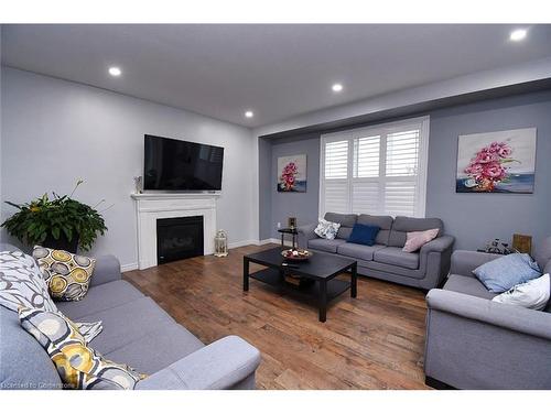 79 Aquasanta Crescent, Hamilton, ON - Indoor Photo Showing Living Room With Fireplace