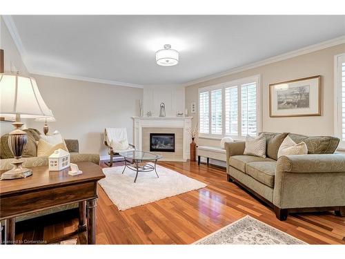 3099 Shannon Crescent, Oakville, ON - Indoor Photo Showing Living Room With Fireplace