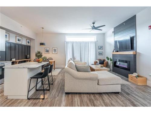 127-85B Morrell Street, Brantford, ON - Indoor Photo Showing Living Room With Fireplace