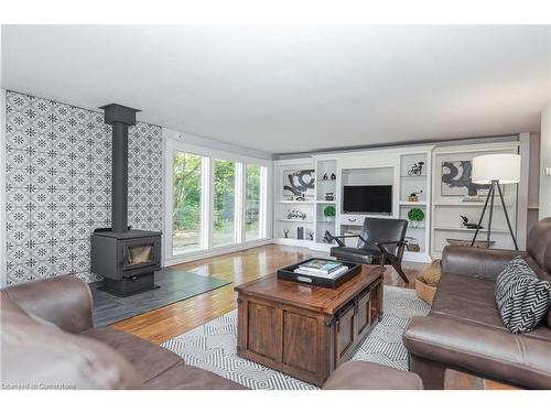 325 Balsam Chutes Road, Port Sydney, ON - Indoor Photo Showing Living Room With Fireplace