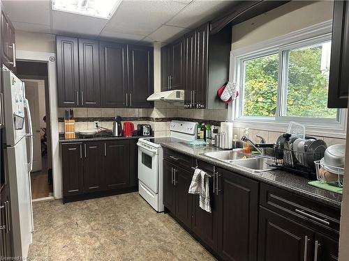 57 Emerson Street, Hamilton, ON - Indoor Photo Showing Kitchen With Double Sink