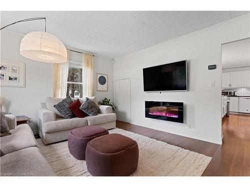 944 Conc 2 Walpole Road, Nanticoke, ON - Indoor Photo Showing Living Room With Fireplace