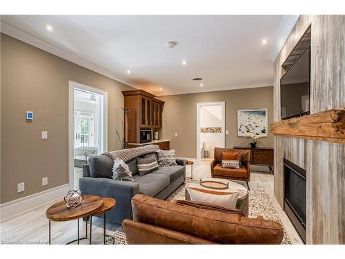 2735 Vimy Road, Port Colborne, ON - Indoor Photo Showing Living Room With Fireplace