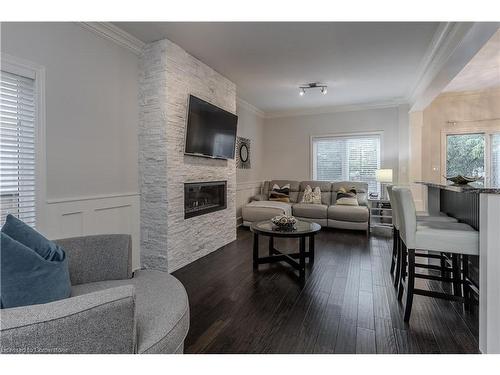 5032 Mercer Common, Burlington, ON - Indoor Photo Showing Living Room With Fireplace