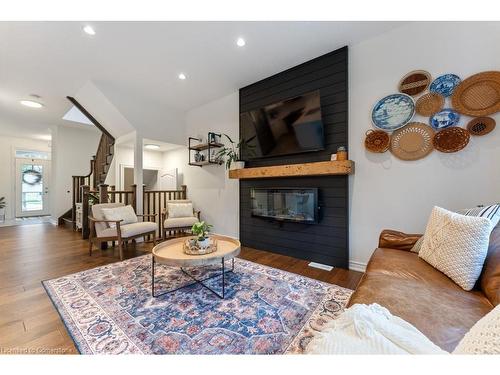 103 Summerberry Way, Hamilton, ON - Indoor Photo Showing Living Room With Fireplace