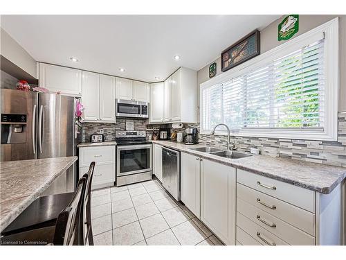 500 Upper Kenilworth Avenue, Hamilton, ON - Indoor Photo Showing Kitchen With Double Sink With Upgraded Kitchen