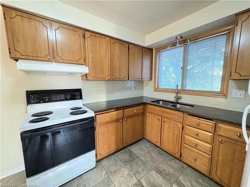 Upper-148 Oakland Drive, Hamilton, ON - Indoor Photo Showing Kitchen With Double Sink