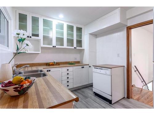 66 Purvis Drive, Hamilton, ON - Indoor Photo Showing Kitchen With Double Sink