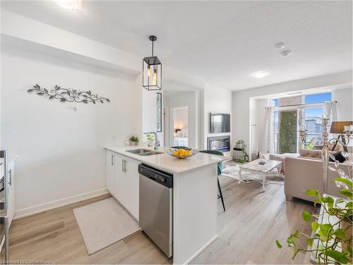 301-600 North Service Road, Stoney Creek, ON - Indoor Photo Showing Kitchen With Double Sink