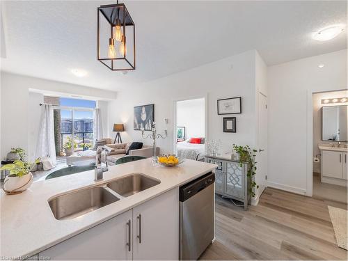 301-600 North Service Road, Stoney Creek, ON - Indoor Photo Showing Kitchen With Double Sink