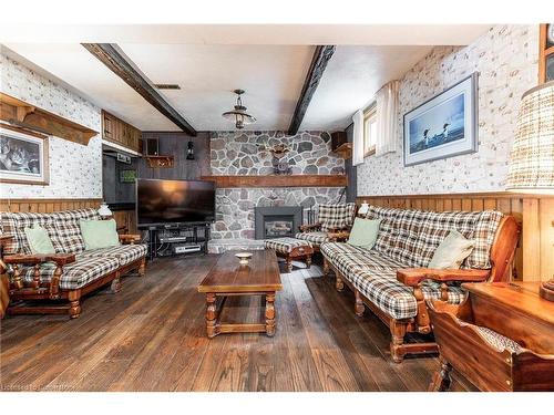 34 Westbrier Knoll, Brantford, ON - Indoor Photo Showing Living Room With Fireplace