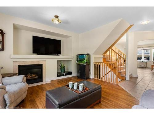 2247 Pathfinder Drive, Burlington, ON - Indoor Photo Showing Living Room With Fireplace