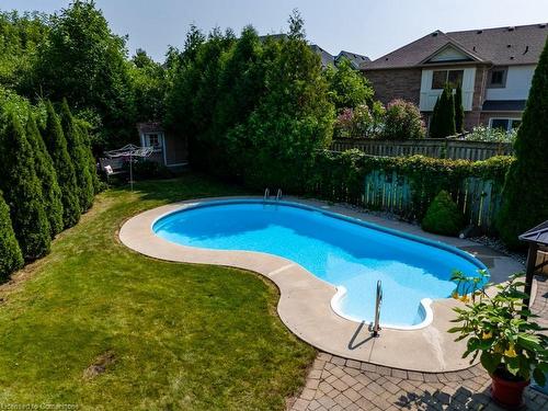 2247 Pathfinder Drive, Burlington, ON - Outdoor With In Ground Pool With Deck Patio Veranda With Backyard