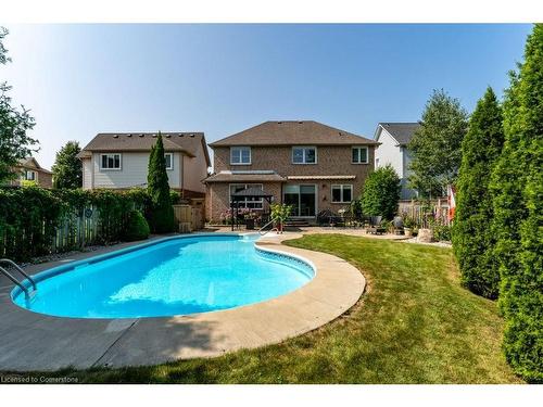 2247 Pathfinder Drive, Burlington, ON - Outdoor With In Ground Pool With Deck Patio Veranda With Backyard