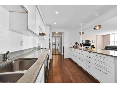 605-99 Donn Avenue, Stoney Creek, ON - Indoor Photo Showing Kitchen With Double Sink