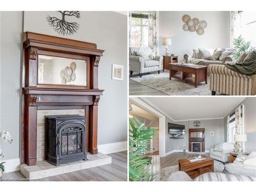 8 Talbot Street W, Cayuga, ON - Indoor Photo Showing Living Room With Fireplace