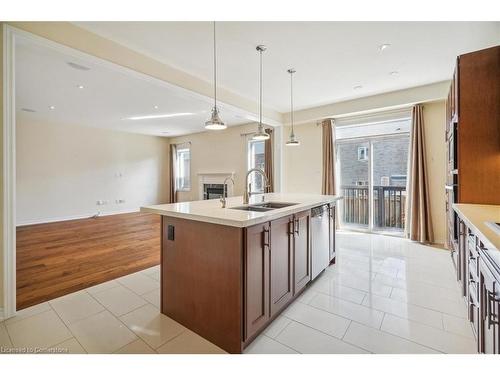 232 Raymond Road, Ancaster, ON - Indoor Photo Showing Kitchen With Double Sink With Upgraded Kitchen