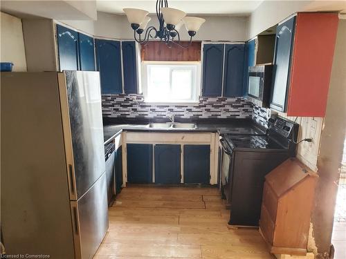 54 Douglas Avenue, Hamilton, ON - Indoor Photo Showing Kitchen With Double Sink