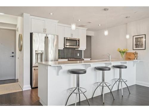 509-181 James Street N, Hamilton, ON - Indoor Photo Showing Kitchen With Upgraded Kitchen