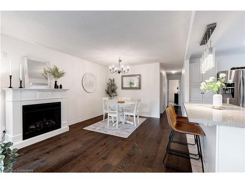 22 Garden Crescent, Hamilton, ON - Indoor Photo Showing Living Room With Fireplace