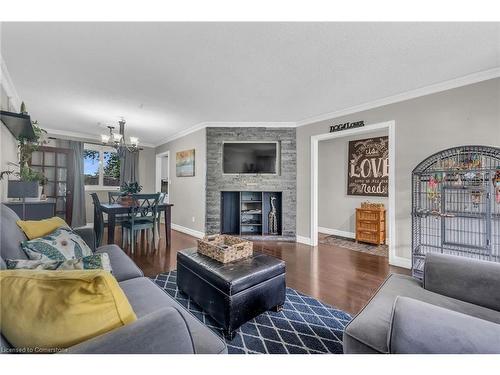 12 Mcnab Place, Caledonia, ON - Indoor Photo Showing Living Room With Fireplace