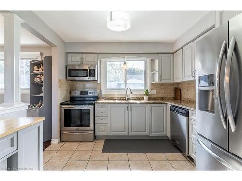 59 Regent Avenue, Hamilton, ON - Indoor Photo Showing Kitchen With Double Sink