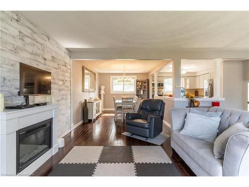 59 Regent Avenue, Hamilton, ON - Indoor Photo Showing Living Room With Fireplace