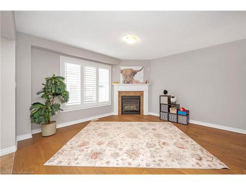 44 Pelech Crescent, Hamilton, ON - Indoor Photo Showing Living Room With Fireplace