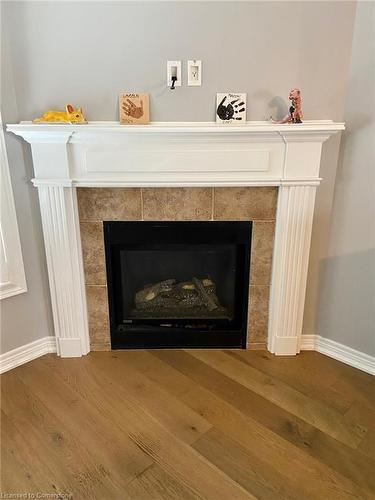 44 Pelech Crescent, Hamilton, ON - Indoor Photo Showing Living Room With Fireplace