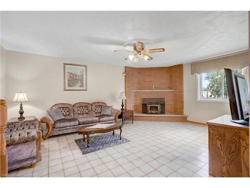 2 Mark Place, Hamilton, ON - Indoor Photo Showing Living Room With Fireplace