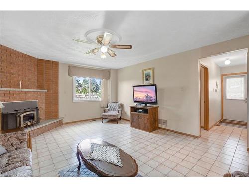 2 Mark Place, Hamilton, ON - Indoor Photo Showing Living Room With Fireplace